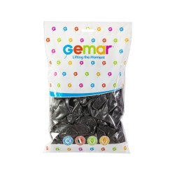 METALİK BALON SİYAH KOLİ İÇİ 50 PK