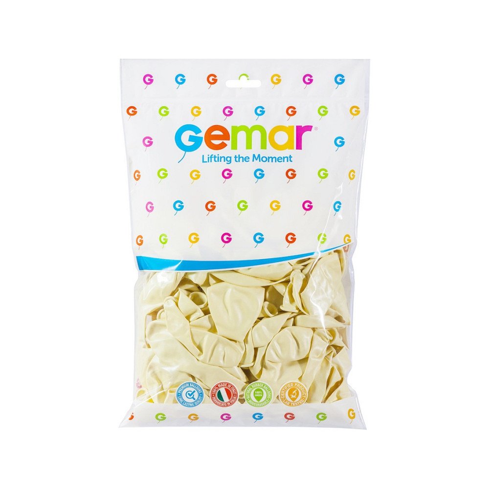 METALİK BALON BEYAZ RENK KOLİ İÇİ 50 PK