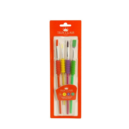 TRİX FIRÇA SETİ STAANDART RENKLER 4 LÜ 24/288 TRİX FIRÇA SETİ STAANDART RENKLER 4 LÜ 24/288