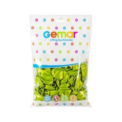 METALİK BALON AÇIK YEŞİL KOLİ İÇİ 50 PK