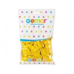 METALİK BALON SARI RENK KOLİ İÇİ 50 PK