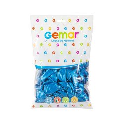 METALİK BALON KOYU MAVİ RENK KOLİ İÇİ 50 PK