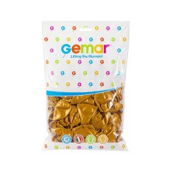 METALİK BALON ALTIN RENK KOLİ İÇİ 50 PK