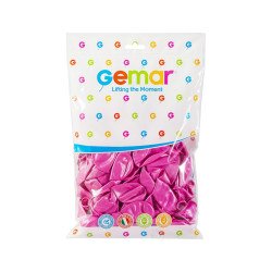 METALİK BALON PEMBE RENK KOLİ İÇİ 50 PK