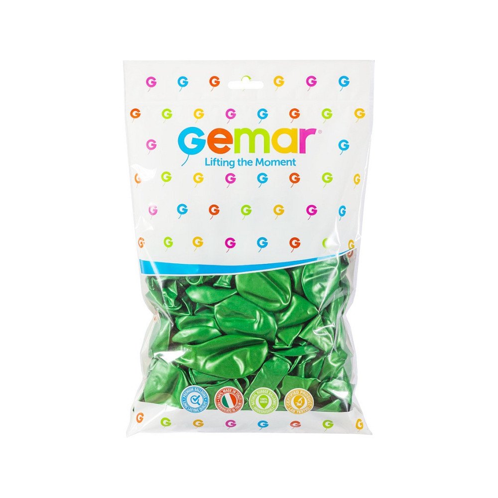 METALİK BALON KOYU YEŞİL KOLİ İÇİ 50 PK