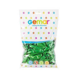 METALİK BALON KOYU YEŞİL KOLİ İÇİ 50 PK