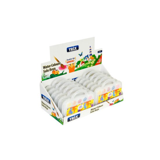TRİX ÇANTALI SULU BOYA12/72