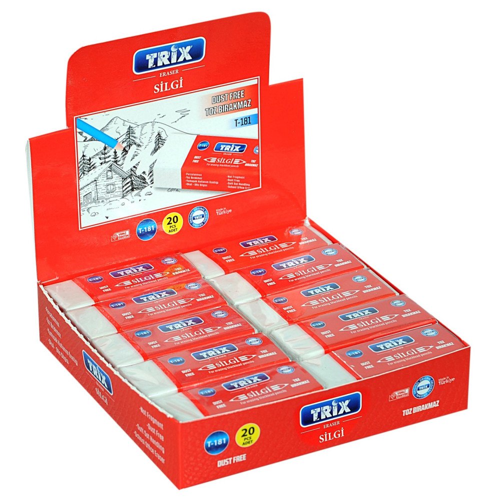 TRİX 20 Lİ BEYAZ SİLGİ 1/50 PK
