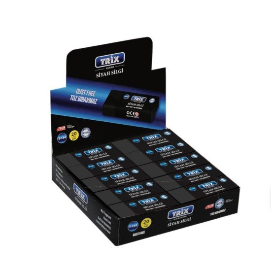 TRİX 20 Lİ SİYAH SİLGİ 1/50 PK TRİX 20 Lİ SİYAH SİLGİ 1/50 PK