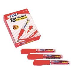 TRİX KARTUŞLU TAHTA KALEMİ KIRMIZI 12/1200