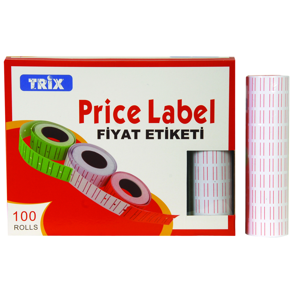 TRİX FİYAT ETİKETİ BEYAZ 10 LU FİYAT